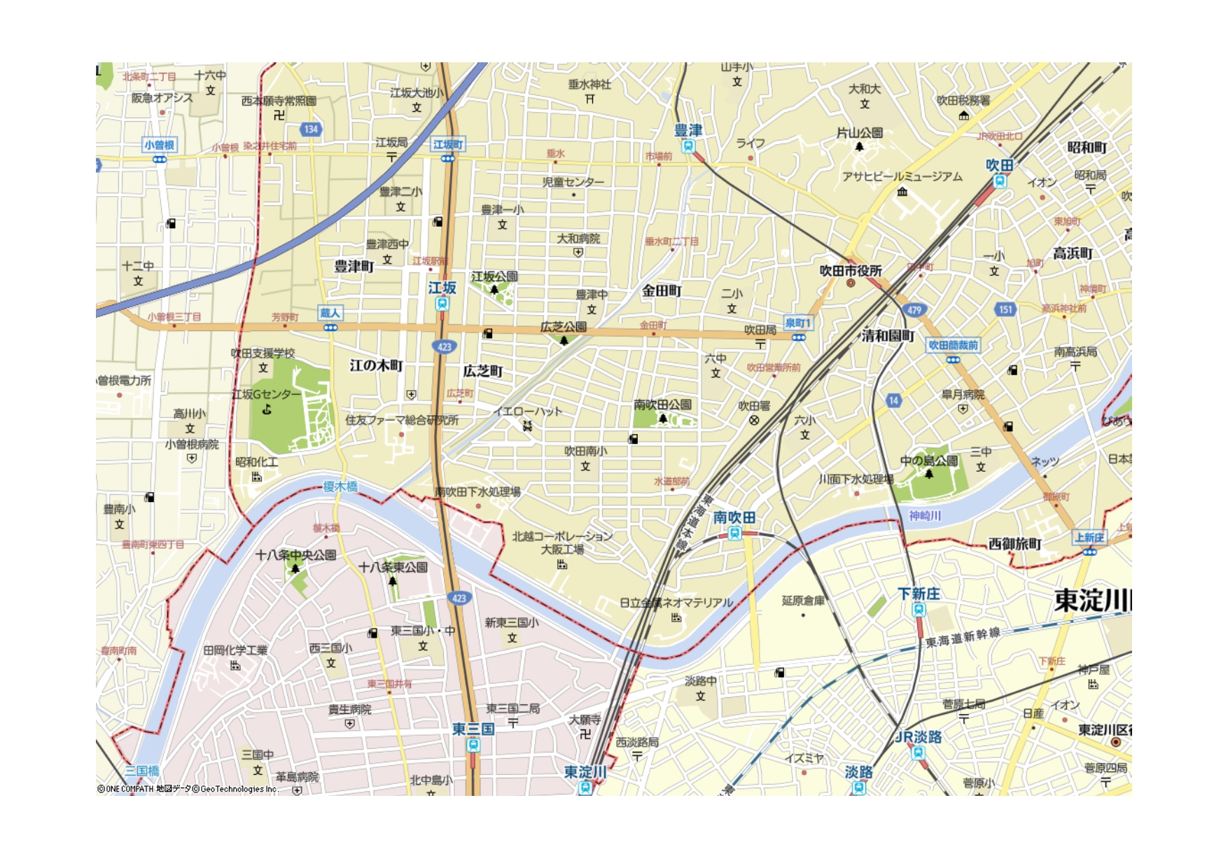 江坂エリアの計画物件です!生活道路沿い、交差点の角に位置して視認性にもすぐれます