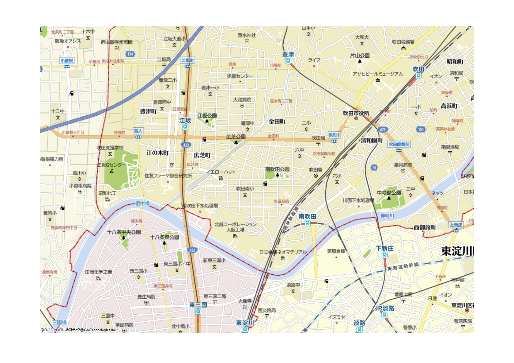 江坂エリアの計画物件です！生活道路沿い、交差点の角に位置して視認性にもすぐれます